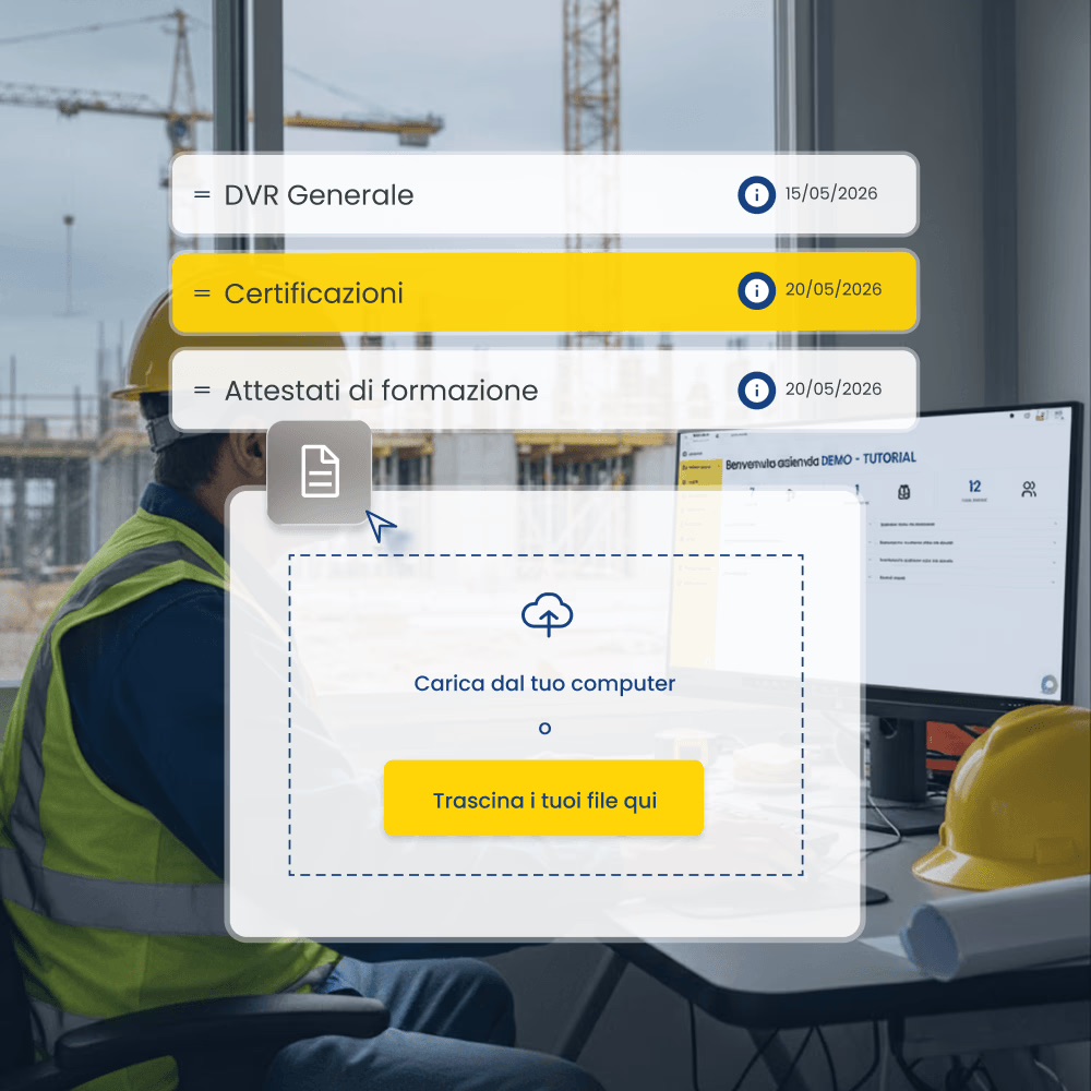 Caricamento massivo dei documenti di sicurezza sul software Sikuro